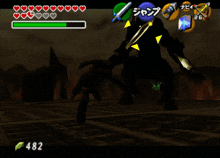 a screenshot of a video game with the number 482 on the bottom