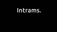 a picture of a cartoon character with the words `` intrams '' above him .