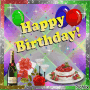 Happy Birthday Cake GIF - Happy Birthday Cake Wine GIFs