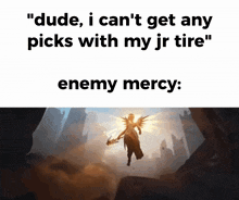 Solo Ult Mercy GIF - Solo Ult Mercy Overwatch GIFs