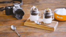 盆栽棉花糖布丁 Pudding In A Cup GIF - 布甸pudding布丁 GIFs
