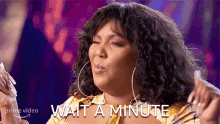 Wait A Minute Lizzo GIF - Wait A Minute Lizzo Lizzos Watch Out For The Big Grrrls GIFs