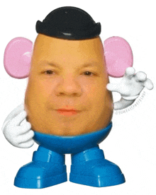 a mr potato head with a man 's face and a hat