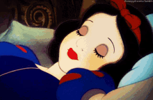 Sleeping Blanca Nieves GIF - Sleeping Blanca Nieves Snow White GIFs