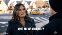 What Are We Doing Here Olivia Benson GIF - What Are We Doing Here Olivia Benson Mariska Hargitay GIFs