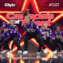 Group Dancing Cool Giraffes GIF - Group Dancing Cool Giraffes Canadas Got Talent GIFs