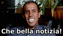 Celentano Adriano Bella Notizia Bellissima Notizia Dentatura Sorriso GIF - Celentano Adriano Good New Teeth GIFs