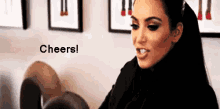 Cheers! GIF - Keeping Up With The Kardashians Kuwtk Kim Kardashian GIFs