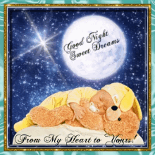 Good Night Sweet Dreams GIF - Good Night Sweet Dreams From Me To Yours GIFs