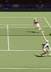 Goran Ivanisevic Lob GIF - Goran Ivanisevic Lob Jim Courier GIFs