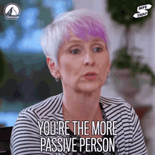 you are the more passive person submissive complaint passive paramount network
