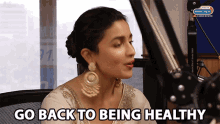 Go Back To Being Healthy Quote On Quote GIF - Go Back To Being Healthy Quote On Quote Stay Fit GIFs