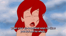 Ugly People Problems GIF - The Little Mermaid Ariel Sigh GIFs