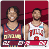 Cleveland Cavaliers (63) Vs. Chicago Bulls (75) Third-fourth Period Break GIF - Nba Basketball Nba 2021 GIFs