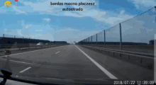 a screenshot of a highway taken on july 22nd 2018