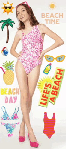 Beach Swimsuit GIF - Beach Swimsuit Beach Day GIFs