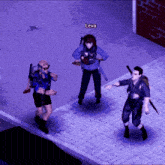 a video game character is named leva and has a backpack on