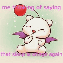 Moogle Insomnia Meme GIF - Moogle Insomnia Meme Sleep Is For The Weak GIFs
