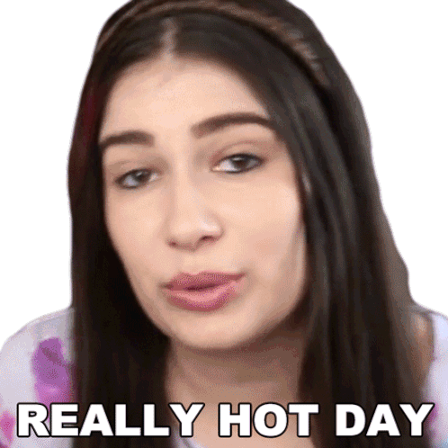 Really Hot Day Marissa Rachel Sticker - Really Hot Day Marissa Rachel Very Hot Day Stickers