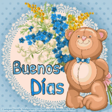 Buenos Dias Good Morning GIF - Buenos Dias Good Morning Teddy Bear GIFs