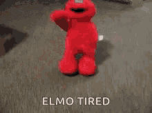 elmo tired toy