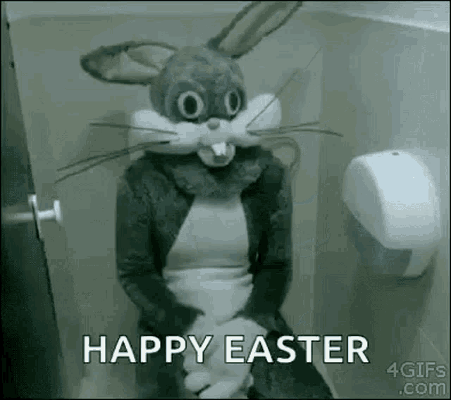 creepy easter bunny meme