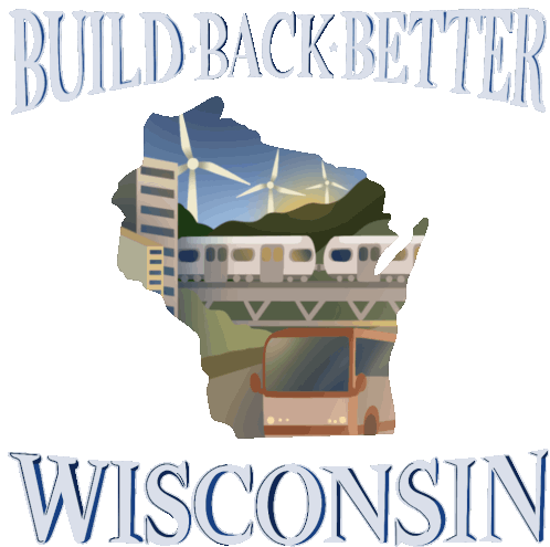 Buildbackbetter Buildingbacktogether Sticker - Buildbackbetter Buildingbacktogether Train Stickers