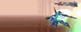 a video game screen shows a blue robot with a hp of 2600