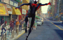 spiderverse across the spiderverse miles morales save accident