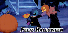 Feliz Halloween Lilo Y Stitch GIF - Halloween Noche De Brujas Noche De Las Brujas GIFs