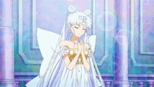 Neo Queen Serenity Small Lady GIF - Neo Queen Serenity Small Lady Chibiusa GIFs