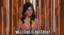 Well This Is Different GIF - Golden Globes Katy Perry Well This Is Different GIFs