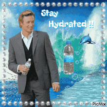 Patrick Jane The Mentalist GIF - Patrick Jane The Mentalist Stay Hydrated GIFs