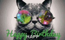 Happy Birthday Cat GIF - Happy Birthday Cat Shades GIFs