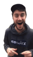 Excited Casey Frey Sticker - Excited Casey Frey Laughing Stickers