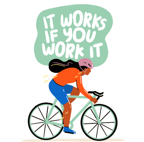 It Works If You Work It Mental Health Action Day Sticker - It Works If You Work It Mental Health Action Day Patience Stickers