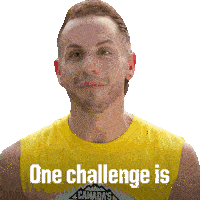 One Challenge Is Hard Enough Man Paul Kobilke Sticker - One Challenge Is Hard Enough Man Paul Kobilke Canada'S Ultimate Challenge Stickers