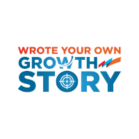 a logo for write your own growth story