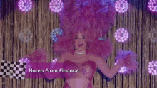 Karen From Finance Pink GIF - Karen From Finance Pink Poodle GIFs