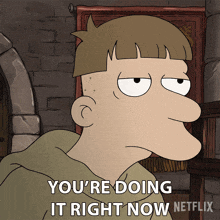 You'Re Doing It Right Now Sam Buca GIF - You'Re Doing It Right Now Sam Buca Disenchantment GIFs