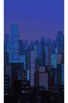 Pixelart City GIF - Pixelart City Night GIFs