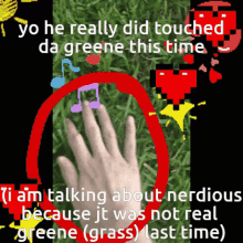 Nerdious Touch Grass Nerdious GIF - Nerdious Touch Grass Nerdious Grass GIFs