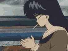 Anime Love GIF - Anime Love Lighting Cigarette GIFs