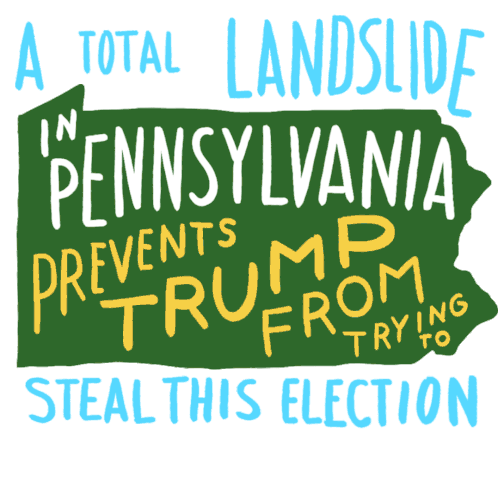 A Total Landslide Vote Him Out Sticker - A Total Landslide Vote Him Out Landslide Stickers