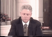 Bill Clinton Thinking GIF - Bill Clinton Thinking GIFs