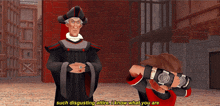a cartoon character says such disgusting attire