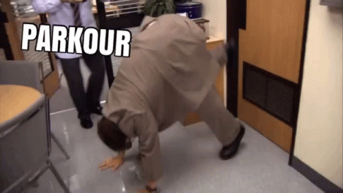 Parkour The Office GIF - Parkour The Office Dwight Schrute - Discover &  Share GIFs