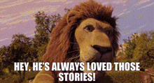 The Wild Movie Samson GIF - The Wild Movie Samson Hey Hes Always Loved Those Stories GIFs