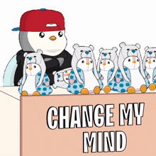 penguin wrong pudgy confident debate