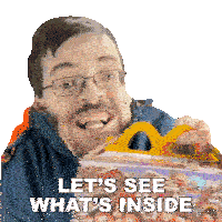 Let'S See What'S Inside Ricky Berwick Sticker - Let'S See What'S Inside Ricky Berwick Let'S Open It Up Stickers